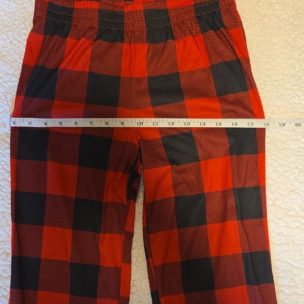 Cat & Jack Reindeer Pajama Set - White and Red Plaid